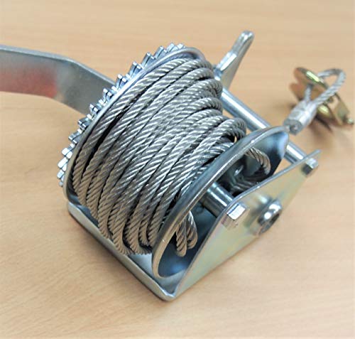 600 LB H.D. Hand Winch Gear Steel Cable ATV Towing Trailer Boat (1) - Image 3