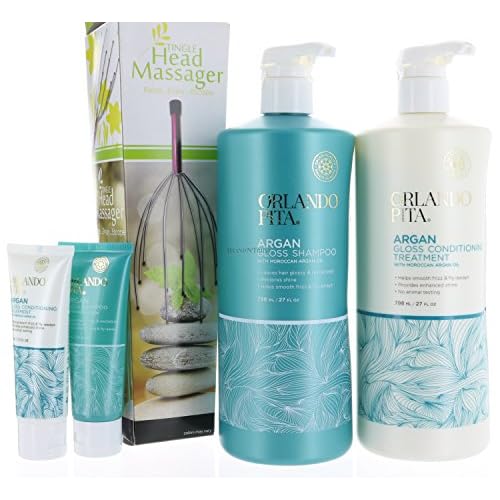 Value Set Orlando Pita Argan Gloss Shampoo & Conditioner 27 fl/oz each