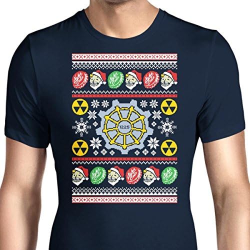 HONGRONG Men's A Nuka Cola Christmas Unique Design Tshirt Fashion Tee Large