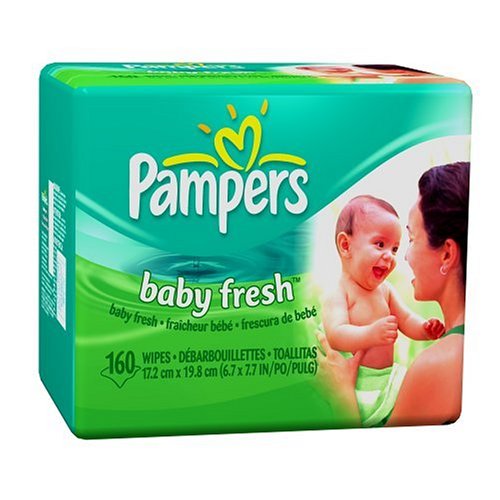 Pampers Baby wipes nat Aloe re 160ct (037000440574)