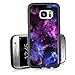 Galaxy S7 Case Personalized Design Samsung Galaxy S7 TPU Black Cell Phone Case Abstract Purple Sky