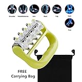 Lymph Muscle Massage with Trigger Point Cellulite Muscle Roller for Muscle Relax,Arms, Legs, Thighs & Body (Yellow)