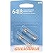 SYLVANIA 6418 Basic Miniature Bulb, (Contains 2 Bulbs)