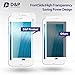 D&P Privacy Screen Protector 3D Curve for iPhone 7 Plus, Anti-Spy Tempered Glass Full Screen Protector Case Friendly, Dry Film Screen Protector Front and Back Anti-Glare Anti-Scratch [White]