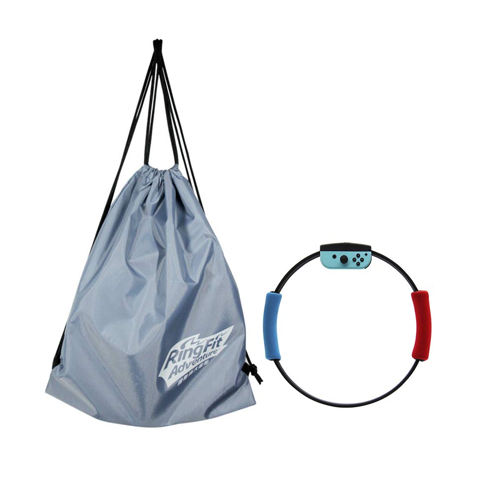 Hosoncovy Foldable Soft Carrying Bag Dustproof Storage Bag Travel Bag Ring Con Case for Nintendo Switch Ring Fit Adventure Game Accessories (Grey)