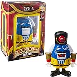 M&M's Limited Edition Nutcracker Sweet Holiday Candy Dispenser, Blue Character with Yellow Holiday Suit