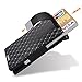 Credit Card Holder Ridge Wallet, RFID-Blocking Slim Aliminum Minimalist Metal Wallet with Money Clip, Card Holder Wallet for Men, Reliable Money Credit Card Protector