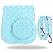 Katia Camera Case for Fujifilm Instax Mini 9 Instant Camera - Cobalt Blue, Also for Fujifilm INSTAX Mini 8 Instant Camera (Blue Dots), with a Film Pocket