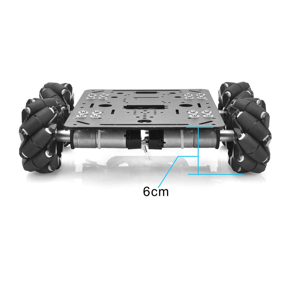 OSOYOO 4WD Omni Wheels Robotic Mecanum Wheels Robot Car Platform