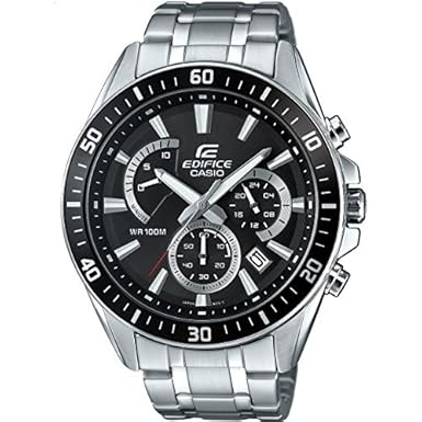 Casio Edifice Reloj Analógico de Cuarzo para Hombre con Correa de Acero
