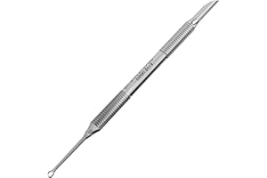 Staleks Pro EXPERT 51 Manicure Pusher Type 2 – Beveled Pusher and Loop End – Stainless Steel – Professional Tool for Cuticle Work