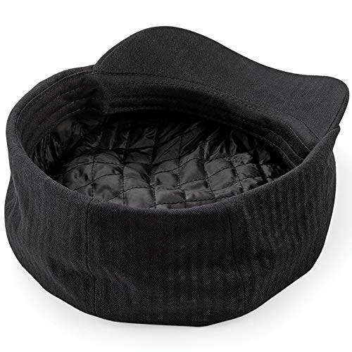 ASVP Shop Newsboy Cap - Flat Cap - Baker Boy Hat - Gatsby Men's Hat - Peaky B Shelby Cap Black - Thumbnail 4