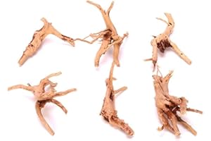 Jowxsx 1Pc Natural Aquarium Driftwood Branches Wood Aquarium Trunk Driftwood Tree Fish Tank Log Decoration Plant Stump, Aquarium Décor Thematic Ornaments Assorted Size (8-10cm)