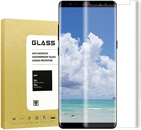 For Galaxy Note8 Tempered Glass Screen Protector[Case Friendly],Geelie 3D HD [Easy to Install][HD Clear][Anti-Scratch][Anti-Fingerprint] Screen Protector Film for Samsung Galaxy Note 8