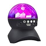 RAYKEY Disco Lights, Disco Ball Light with Bluetooth Speaker, DJ lights with Remote Control for Party and Family Gathering, Best Christmas Gifts