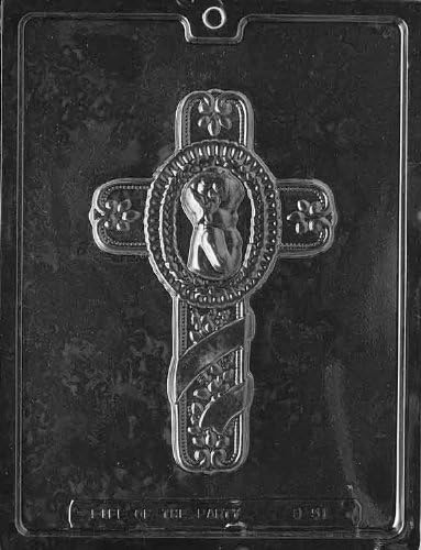 Baby BABY'S BAPTISM CROSS Chocolate Candy Mold Soap 4 9/16 x 7 1/ 8 x 3/4 3.6 Good Product quality!!