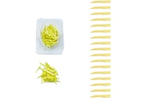 400PCs Dental Grade Assorted Dental Wooden Wedges Medium by VASTMED | Edges Wood Interdental Wedge Teeth Interproximal Wedges Disposable Fixing Wedge | Professional Yellow Dental Wedge for Restoration