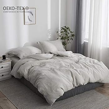 Amazon.com: Bedsure 100% Washed Cotton Duvet Cover Sets