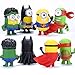 Despicable Me Minions Superheroes Action Figures 8pcs/set Toys Size ~ 3.5 inch