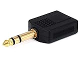 Monoprice 6.35mm (1/4 Inch) Stereo Plug to 2 x