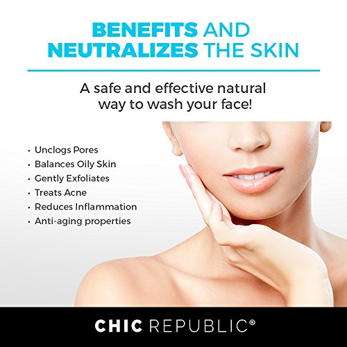 image for CHIC REPUBLIC All Natural Activated Charcoal Facial Cleanser - Organic