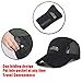 WINMIS Summer Baseball Cap Quick Dry Mesh Back Cooling Portable Sun Hats for Sports Golf Running Fishing Outdoor Research Lightweight Breathable (Black)