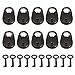 BQLZR Nickel Black Zinc Alloy Small Archaize Padlocks Old Vintage Antique Style Luggage Box Key Lock with Key Pack of 10