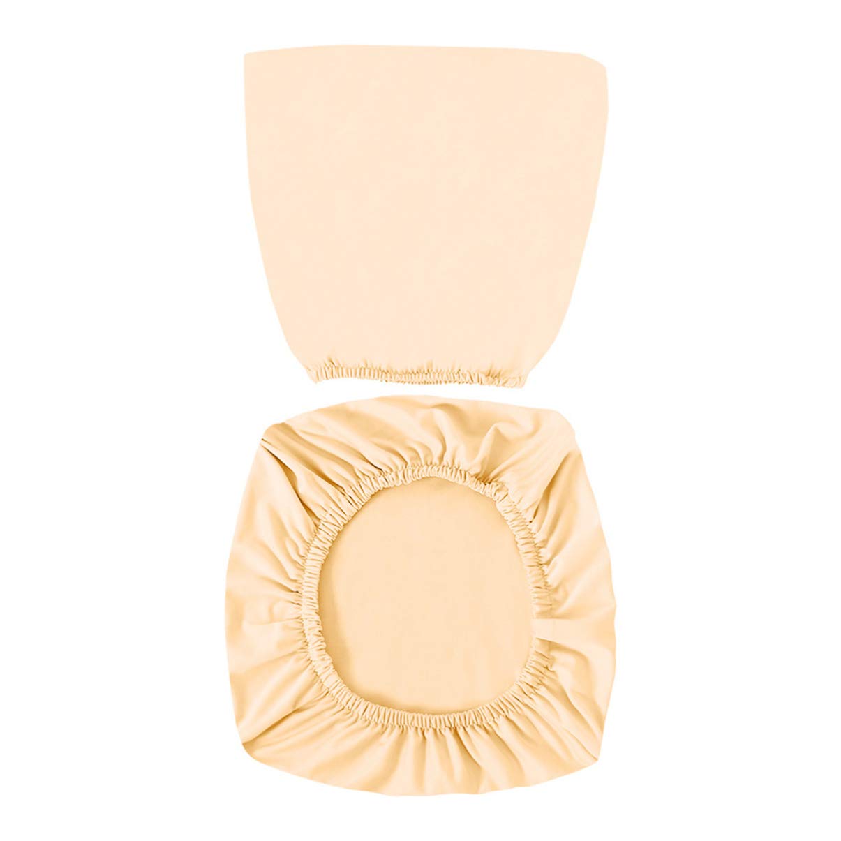 VOSAREA Office Chair Covers Stretch Computer Desk Chair Slipcovers Protector Removable Washable Chair Seat Cushion Protectors (C Gold)