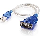 C2G Legrand - Cable adaptador serie USB a DB9, cable adaptador, adaptador USB a escritorio, cable adaptador de 1.5 pies, gris