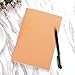 TecUnite 10 Pack Lined Notebook Kraft Brown Cover Journal Notebooks for Travelers, A5 Size, 60 Lined Pages/ 30 Sheets (Brown Cover)
