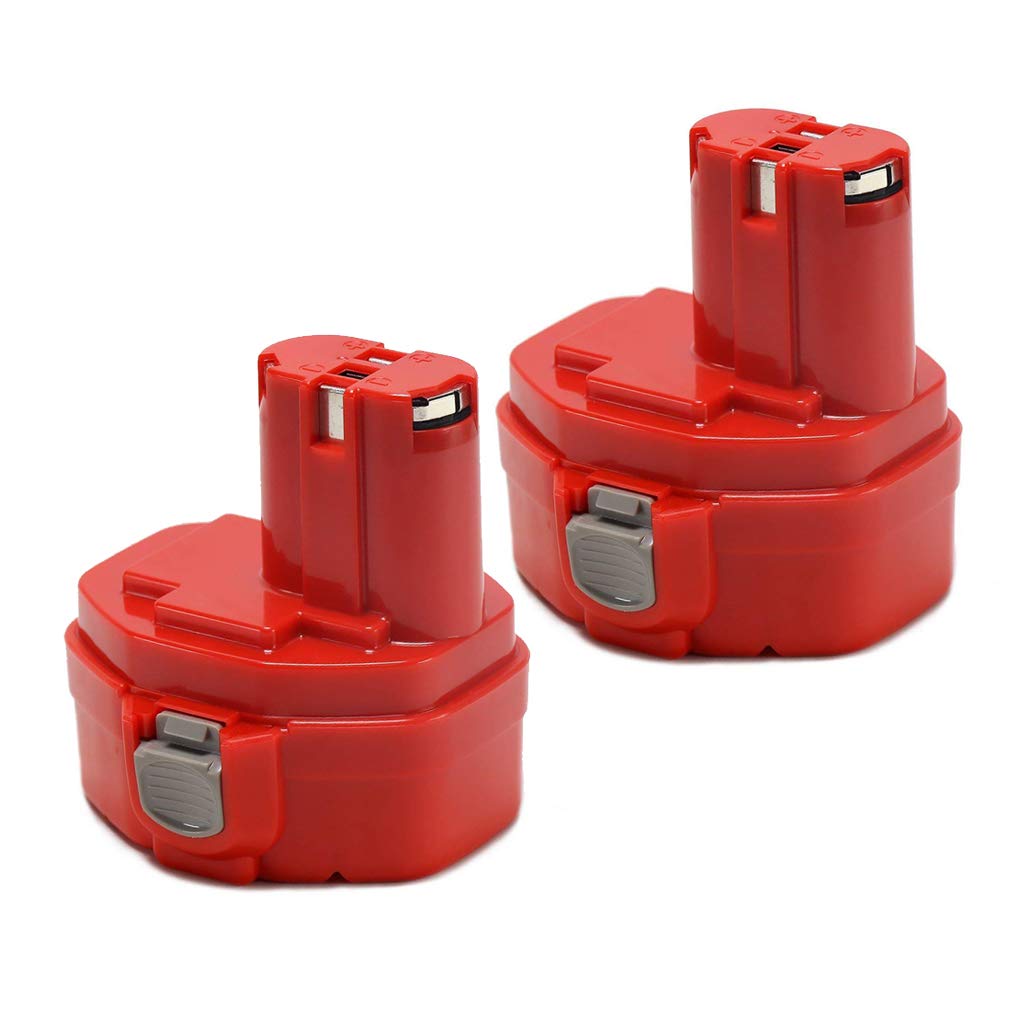 VANTTECH 4.8Ah Ni-MH Replacement for Makita 14.4v PA14 1420 1422 1433 1434 1435 1435F 192699-A 193158-3 192600-1 1051D 4033D 5094D 6280D JR140D ML140 UB140D (2 Pack)