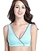 CAKYE Women's Maternity Nursing Bra for Sleep and Breastfeeding 3 Pcs/Pack (Small/34B,34C,34D, Black/Gray/Light Green)