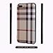 iphone 7 Plus/iphone 8 Plus Case,Retro Plaid Stripes Black TPU Rubber Protective Cover for Apple iphone 7 Plus/iphone 8 Plus 5.5 inch - Khaki Plaid