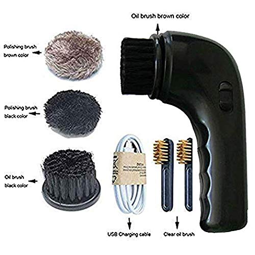 Electric Shoe Polisher Brush,Onefuntech Shoe Buffer Kit Shoe Shiner