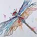 Diamond Painting DIY 5D Special Shape Rhinestones, ABEUTY Colorful Dragonflys, Partial Drill Crystal Diamond Art Kits