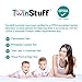 Twinstuff 100% Cotton Best Friends Twin Rompers – Matching Outfits for Newborn Boys & Girls, Soft, Breathable, Unisex, Comfortable & Easy to Wash – Perfect Baby Gift - 0-3 Months