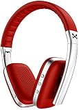 Ghostek Rapture Series Bluetooth Wireless Headphones with Microphone | Red