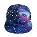 TOPTIE Unisex Snapback Hat/Flat Bill Baseball Cap, with Space Galaxy Printed-Colorful
