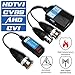 VIMVIP Mini CCTV BNC HD CVI/TVI/AHD/CVBS HD Active Video Balun Receiver Power Connector (1080P 400M) 5MP HD-CVI/TVI/AHD Video Balun Transmitter 1 Pair