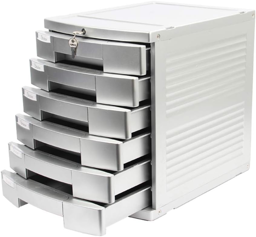 Flat File Cabinets File Storage Cabinet Desktop With Lock File Cabinet A4 Data Storage Cabinet Silver Drawer Office Countertop Six Layer Plastic Small Cabinet Chest File Cabinets Amazon Ca Home Kitchen