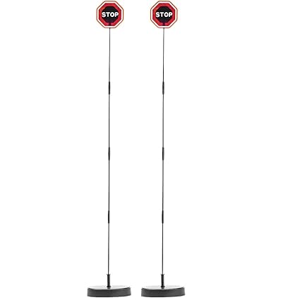 Set of 2) Smart Parking LED Garage Flashing Warning Stop Sign ...