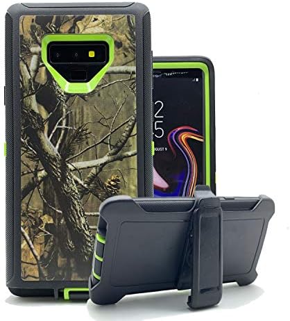Galaxy Note 9 Cases, Harsel Heavy Duty Defender Camouflage High Impact Resistant Shockproof Rugged Military Grade Durable Protective Case Cover with Belt Clip for Samsung Galaxy Note 9 (Tree Green)