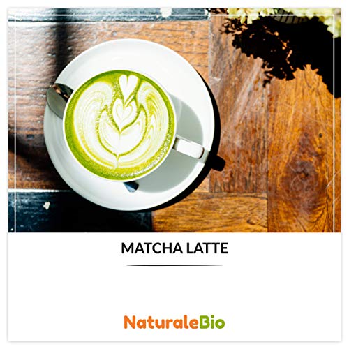 NaturaleBio Matcha Tee Pulver Bio - Premium-Qualität - 100g. Original Green Tea aus Japan. Japanischer ideal zum Trinken. Grüntee für Latte, Smoothies Getränk. Hergestellt in Uji, Kyoto. – Bild 7