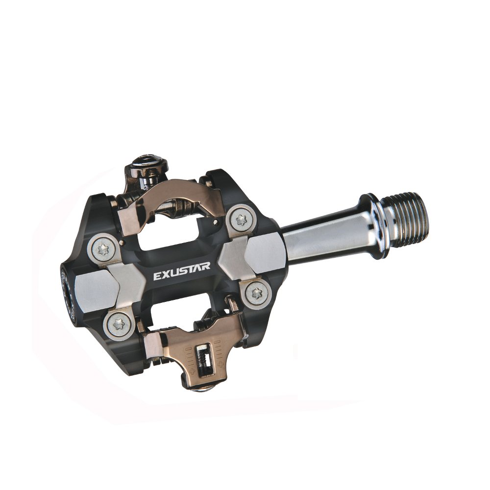 EXUSTAR MTB E-PM222 Pedal 82x61mm in Aluminium Black - CR-