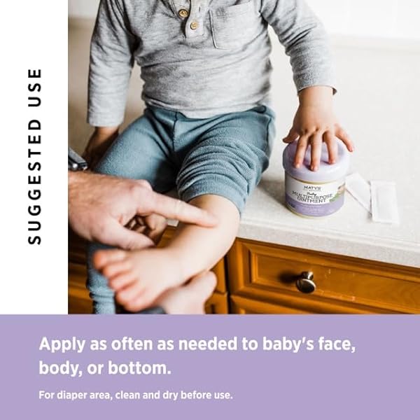 MATYS MULTIPURPOSE BABY OINTMENT, ALL OVER GENTLE SKIN PROTECTION FOR NEWBORNS & UP, SOOTHES DRY IRRITATED SKIN, DIAPER AREA, DRY SCALP, DROOL IRRITATION, PETROLEUM FREE, 2 PACK, 10 OZ EACH TUB