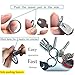 BANG TI Titanium Nail-Saving Flexible Keyrings (K2, 32mm/1.26