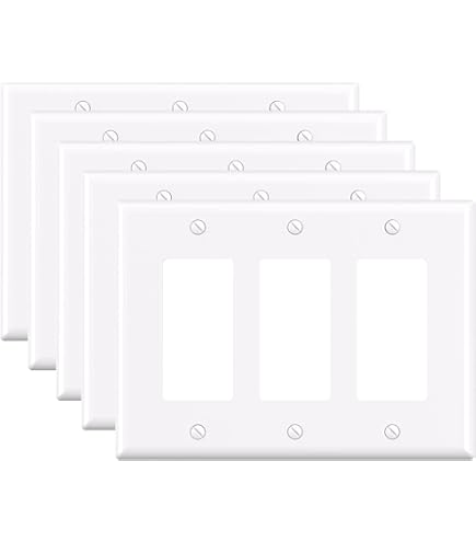 10-Pack Single-Gang Blank Wall Plate Cover In White - Foto 12