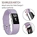 POY Replacement Bands Compatible for Fitbit Charge 2, Classic & Special Edition Sport Wristbands, Small Lavender, 1PC
