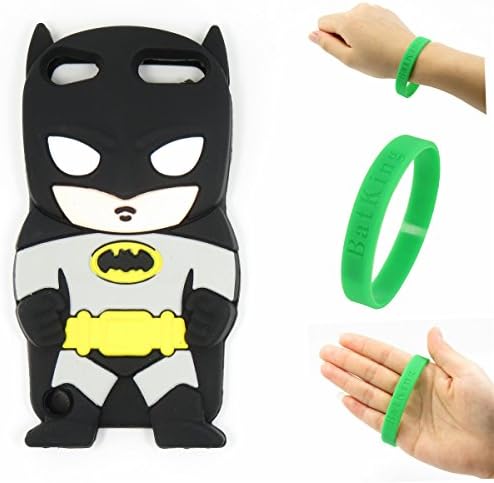 Touch 6 Case Apple iPod Touch 6 Silicone Case,Bat King 3D Cute Cartoon Justice Bat Soft Silicon Gel Rubber Case Cover Skin for Apple iPod Touch 6(Justice Bat)