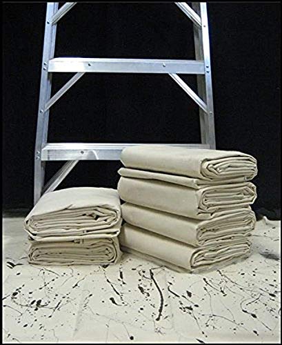 image for Cleaning Solutions 79114 Canvas Drop Cloth (Size: 5’ x 20’) for Al